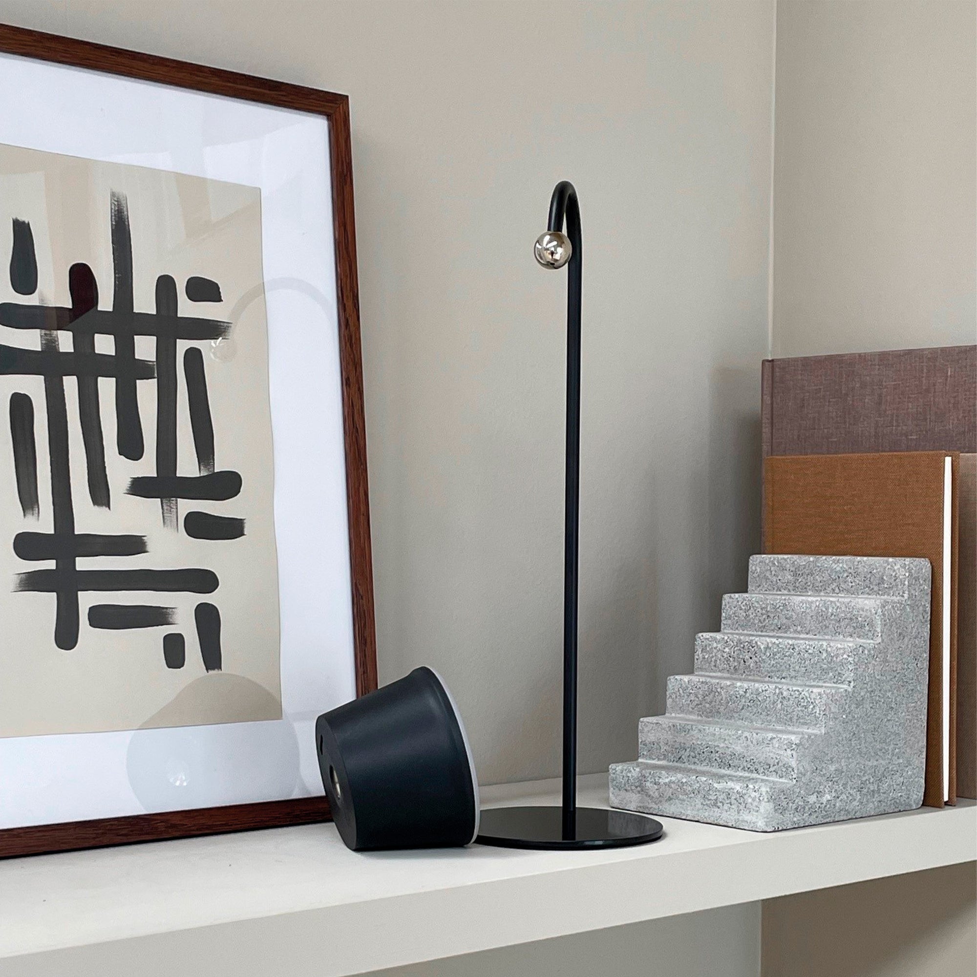 POP LED Wiederaufladbare Tischlampe - Schwarz