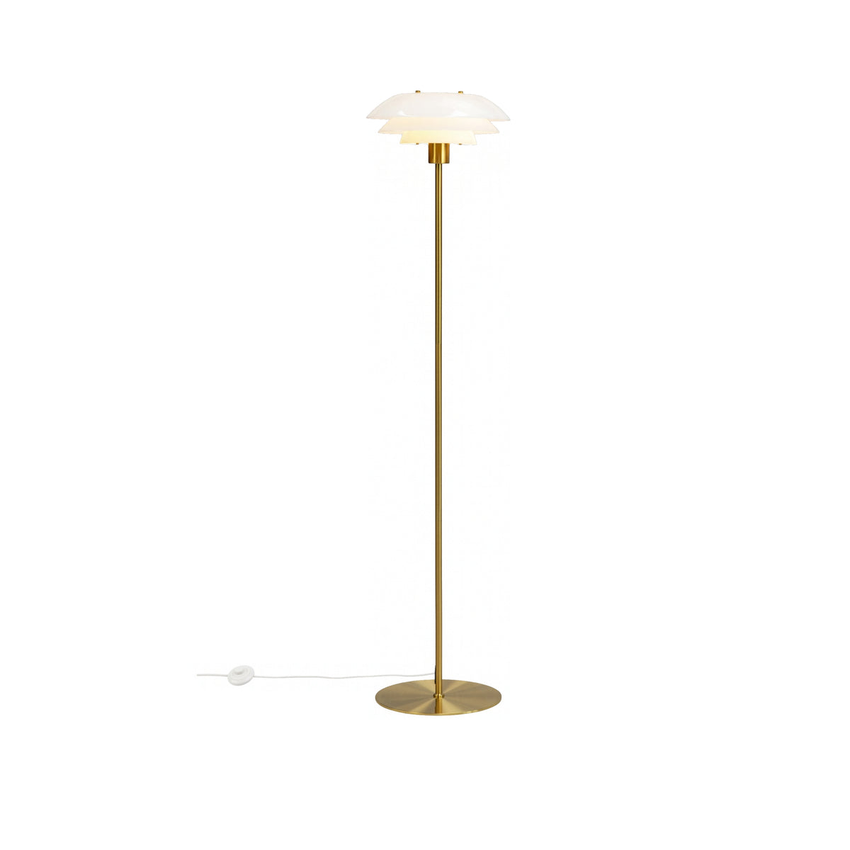 DL31 Gulvlampe - Opal/Messing