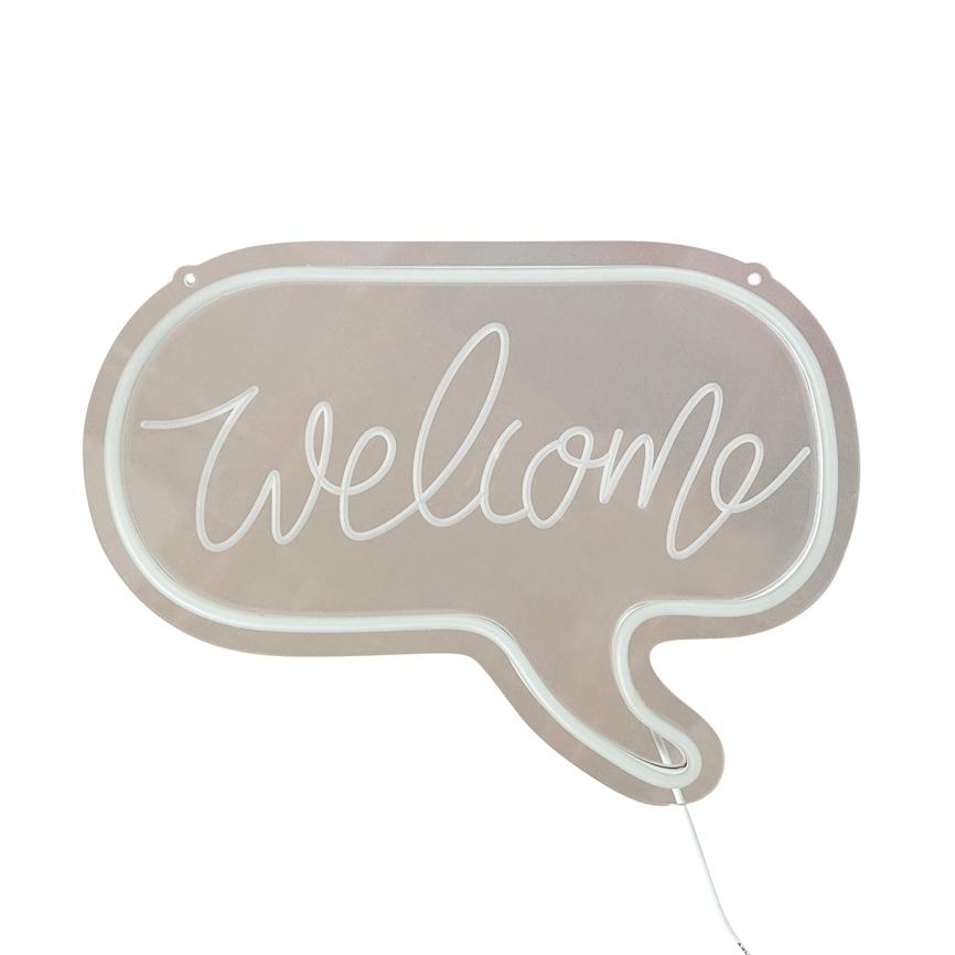 LED-Schild – Willkommen