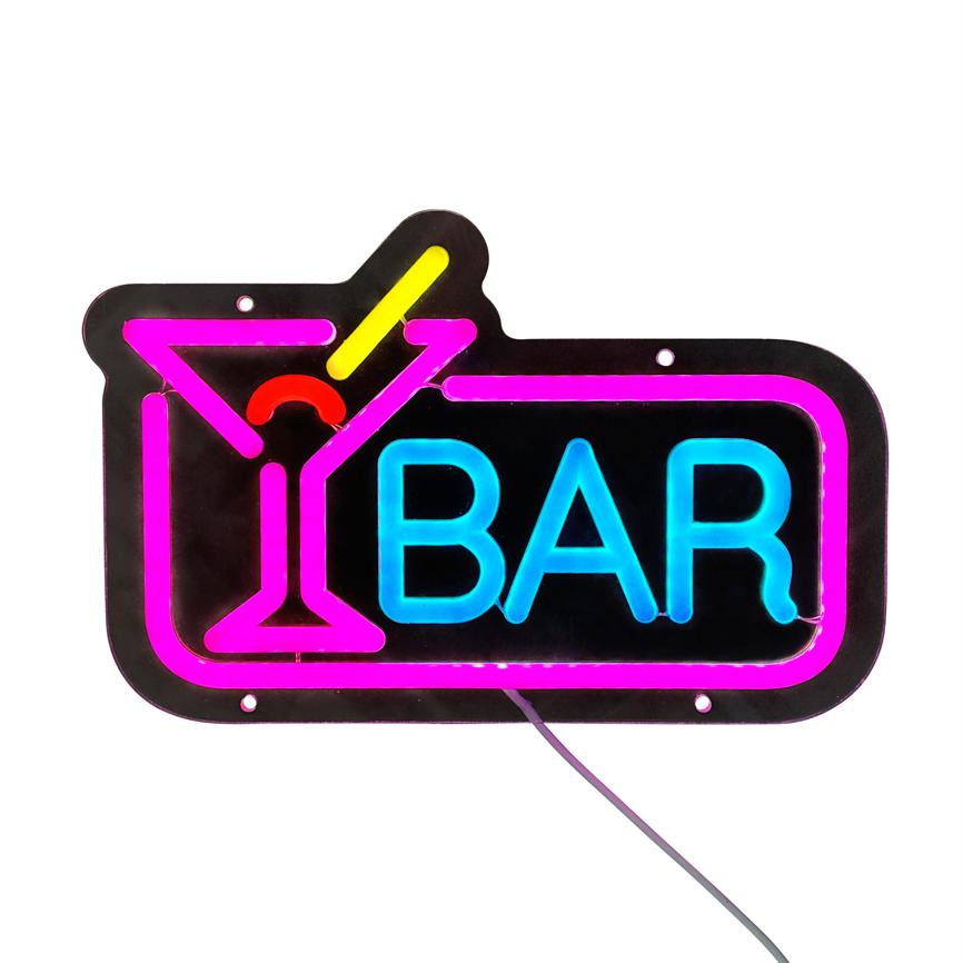 LED Skilt - Cocktail Bar