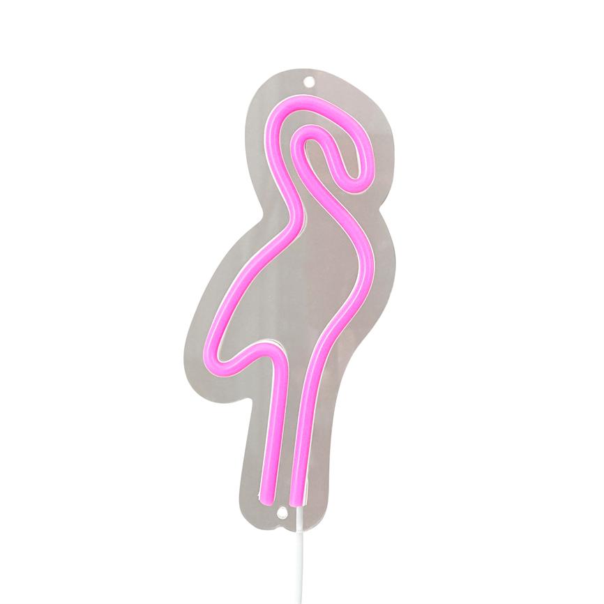 LED-Schild – Flamingo