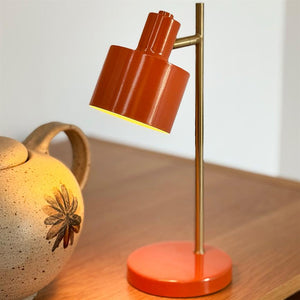Ocean LED Mini Tischlampe - Orange/Brass