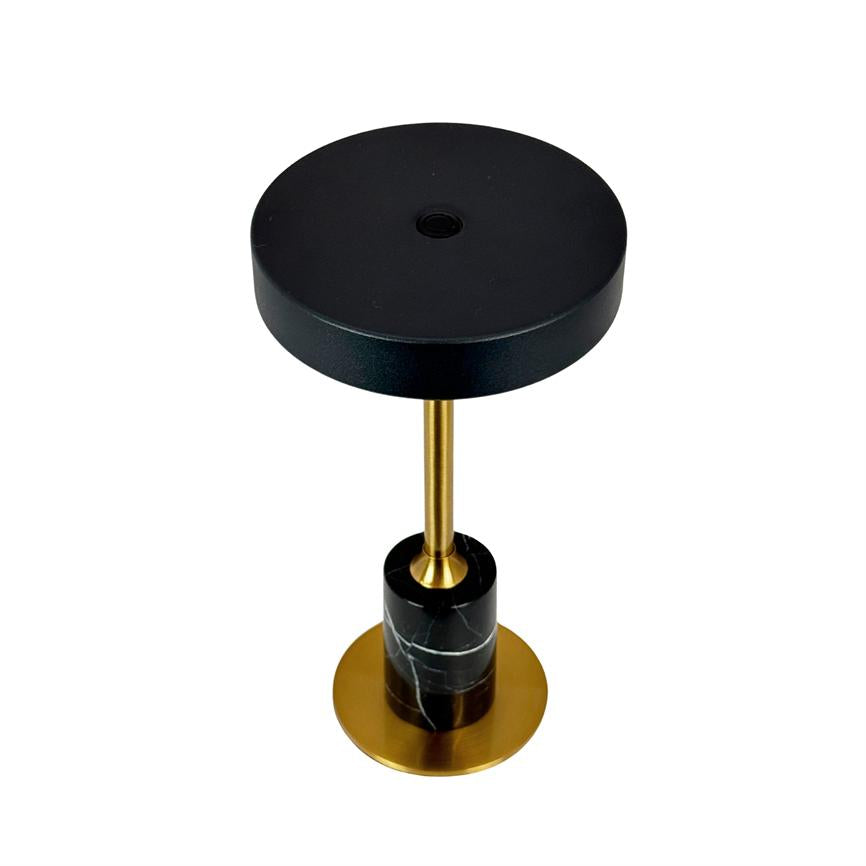 Starlight LED Mini Genopladelig Bordlampe Sort Marmor - Sort