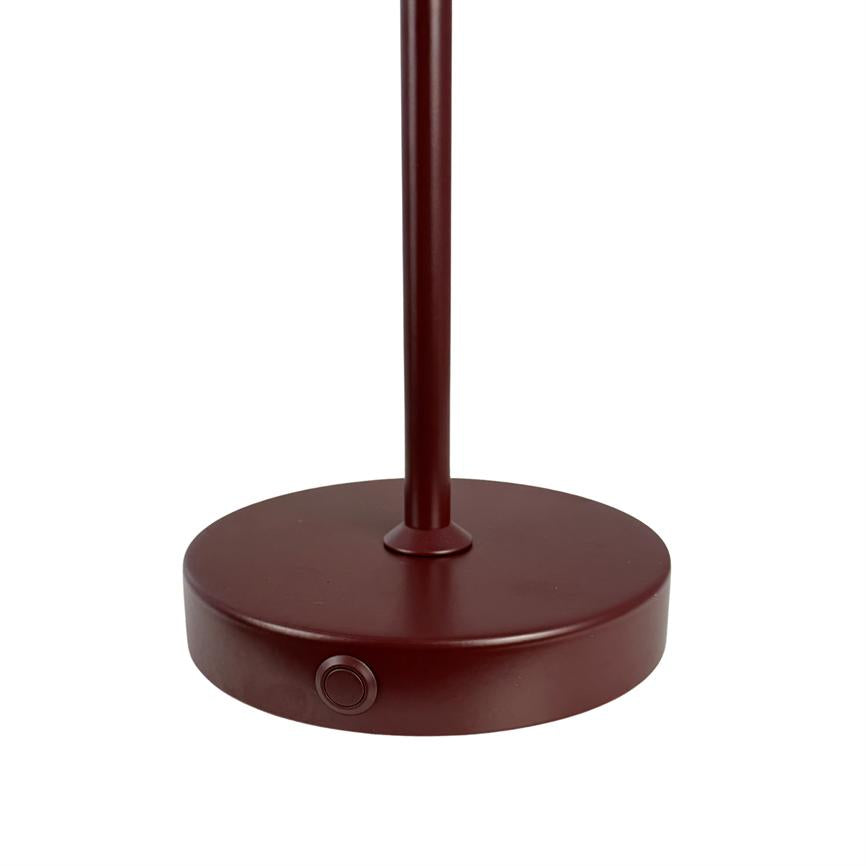 Stockholm LED wiederaufladbare Tischlampe V.2.0 – Dunkelrot