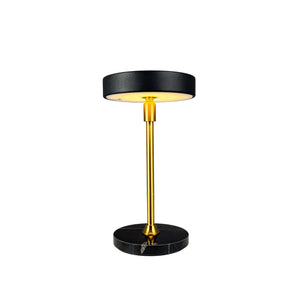 Moonlight LED Mini Wiederaufladbare Tischlampe - Schwarz/Marmor