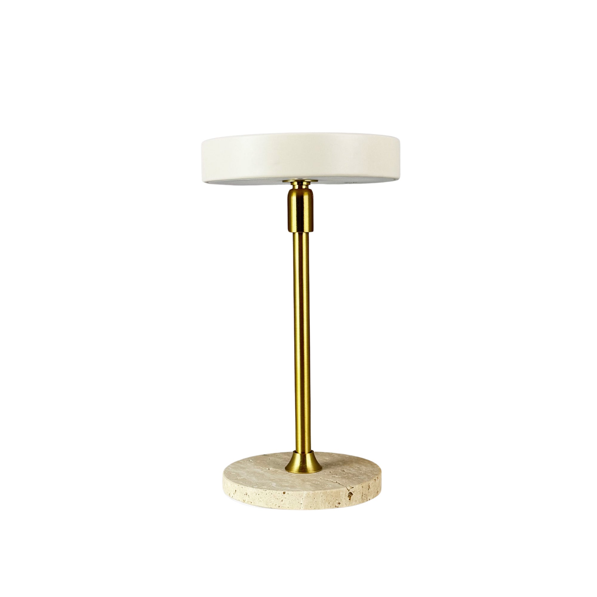 Moonlight LED Mini wiederaufladbare Tischlampe – Beige/Travertin