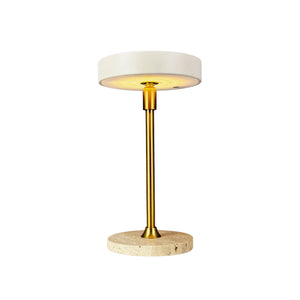 Moonlight LED Mini wiederaufladbare Tischlampe – Beige/Travertin
