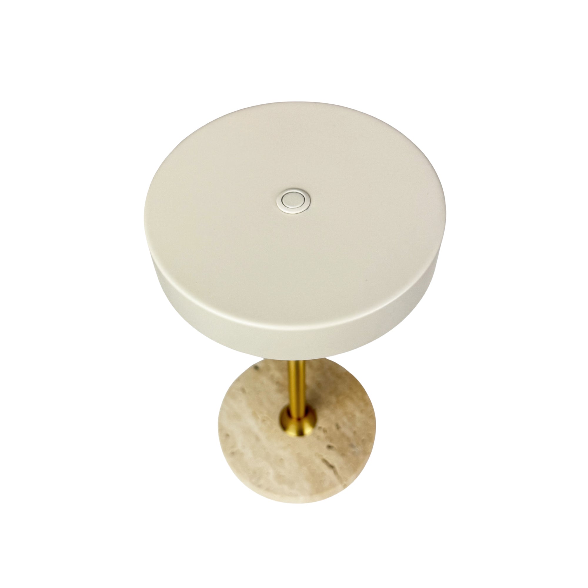 Moonlight LED Mini wiederaufladbare Tischlampe – Beige/Travertin