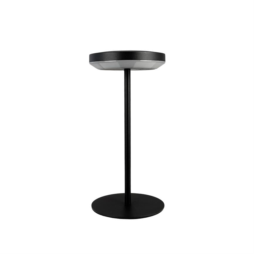 Otera Solar-Tischlampe 25 cm – Schwarz