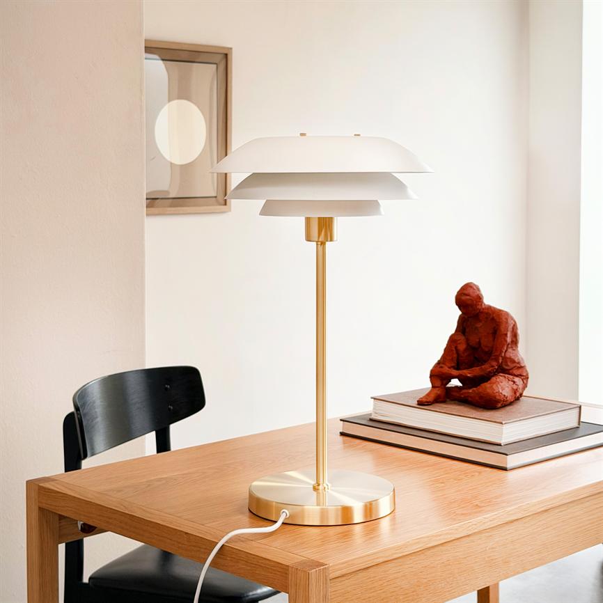 DL31 Tischlampe - Weiß/Messing