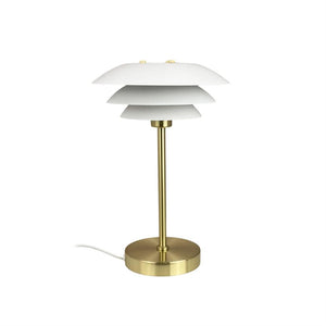 DL20 Bordlampe - Hvid/Messing