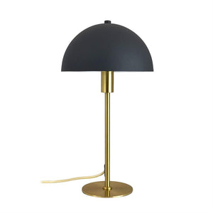 Stockholm Tischlampe – Schwarz/Messing