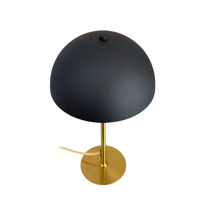 Stockholm Tischlampe – Schwarz/Messing